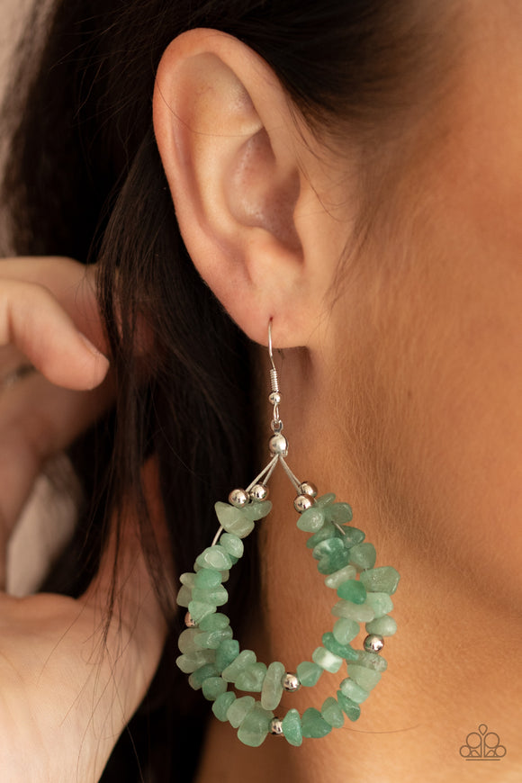 Canyon Rock Art - Green Earrings – Paparazzi Accessories