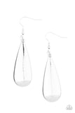 The Drop Off - Silver Earrings – Paparazzi Accessories