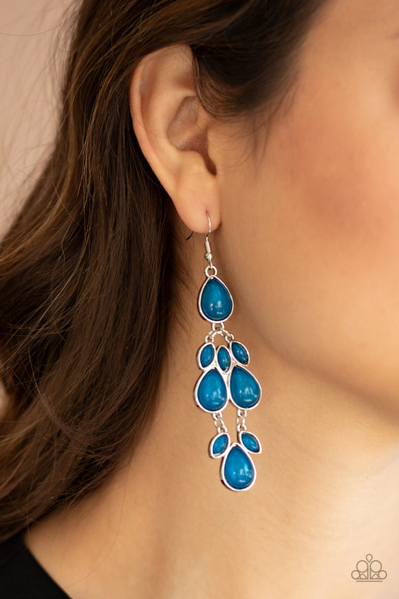 Superstar Social - Blue Earrings – Paparazzi Accessories