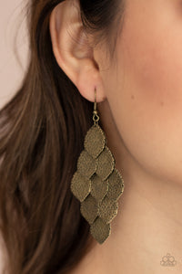 Loud and Leafy - Brass Earrings – Paparazzi Accessories