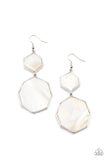 Vacation Glow - White Earrings – Paparazzi Accessories