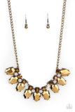 Extra Enticing - Brass Necklace – Paparazzi Accessories
