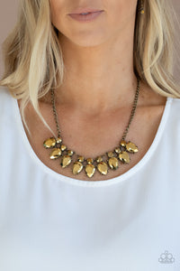 Extra Enticing - Brass Necklace – Paparazzi Accessories