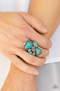 Mystical Mesa - Blue Turquoise Ring – Paparazzi Accessories