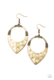 Instinctively Industrial - Brass Earrings – Paparazzi Accessories