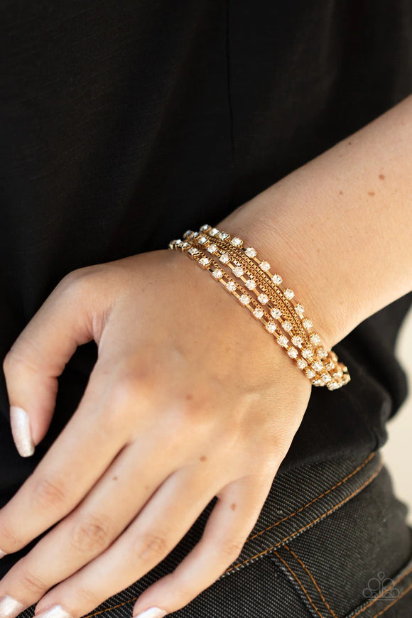 Thats a Smash! - Gold Bracelet – Paparazzi Accessories