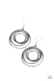 Spiraling Out of Control - Silver Earrings – Paparazzi Accessories