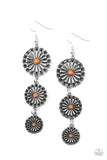 Festively Floral - Orange Earrings – Paparazzi Accessories
