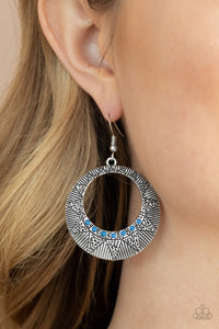 Adobe Dusk - Blue Earrings – Paparazzi Accessories