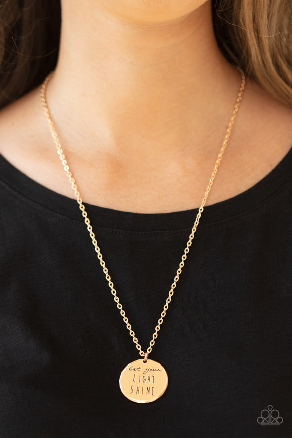 Light It Up - Gold Necklace – Paparazzi Accessories