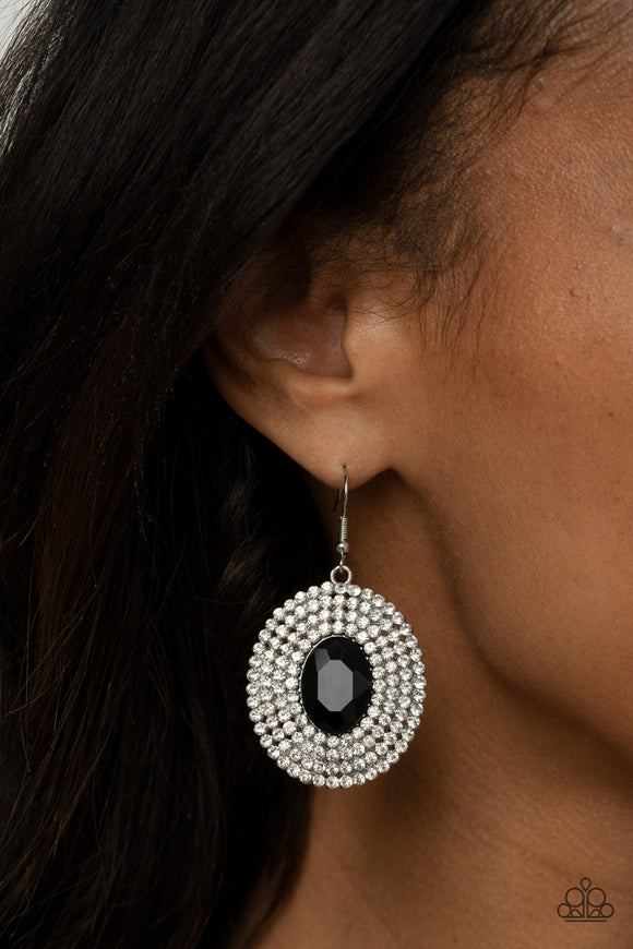 FIERCE Field - Black  Earrings – Paparazzi Accessories