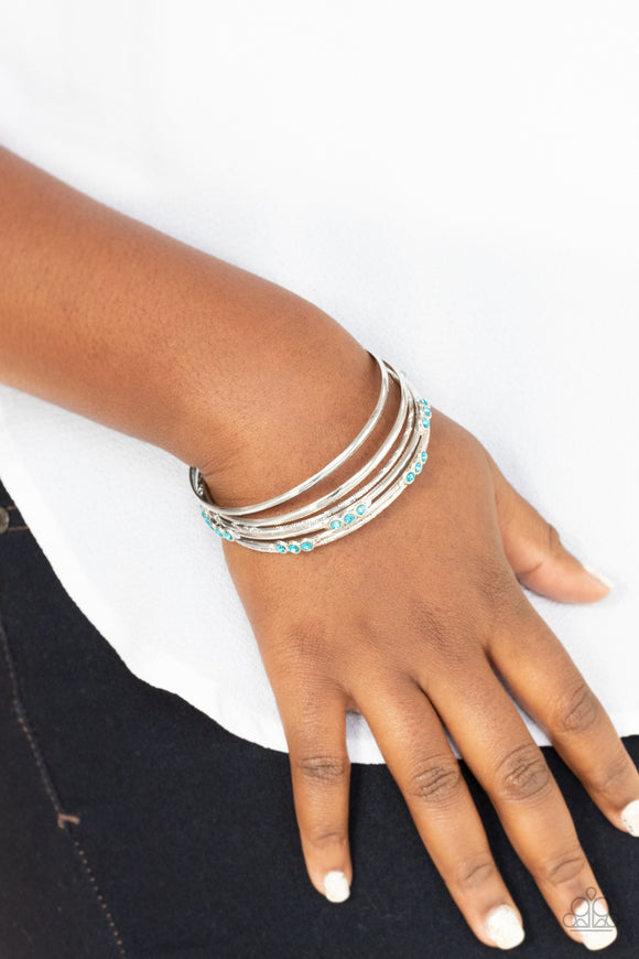 Stackable Sparkle - Blue Bracelet – Paparazzi Accessories