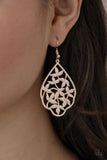 Taj Mahal Gardens - Rose Gold Earrings - Paparazzi Accessories