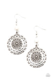 Flowering Frontiers - White  Earrings – Paparazzi Accessories