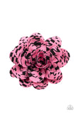 Patterned Paradise - Pink Hairclip – Paparazzi Accessories