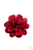 Patterned Paradise - Red Hairclip – Paparazzi Accessories