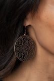 Make A MANDALA Out Of You - Copper Earrings – Paparazzi Accessories