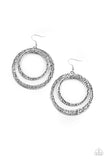 Rounded Out - Silver Earrings – Paparazzi Accessories