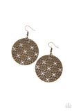 Metallic Mosaic - Brass Earrings – Paparazzi Accessories
