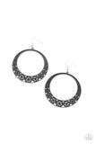 Bodaciously Blooming - Black Earrings – Paparazzi Accessories