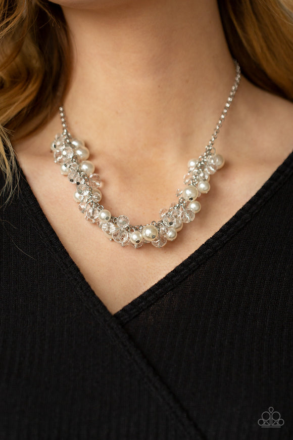 Pardon My FRINGE - White  Necklace – Paparazzi Accessories