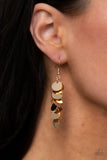 Hear Me Shimmer - Gold Earrings – Paparazzi Accessories