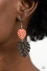 Palm Tree Cabana - Orange Earrings – Paparazzi Accessories