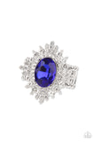 Five-Star Stunner - Blue Ring – Paparazzi Accessories