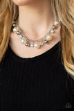 Galactic Gala - White Iridescent Necklace – Paparazzi Accessories
