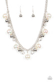 Galactic Gala - White Iridescent Necklace – Paparazzi Accessories