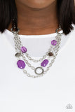 Oceanside Spa - Purple Necklace – Paparazzi Accessories