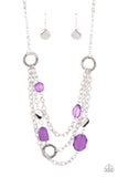 Oceanside Spa - Purple Necklace – Paparazzi Accessories