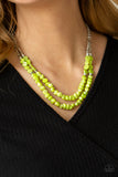 Staycation Status - Green Necklace – Paparazzi Accessories