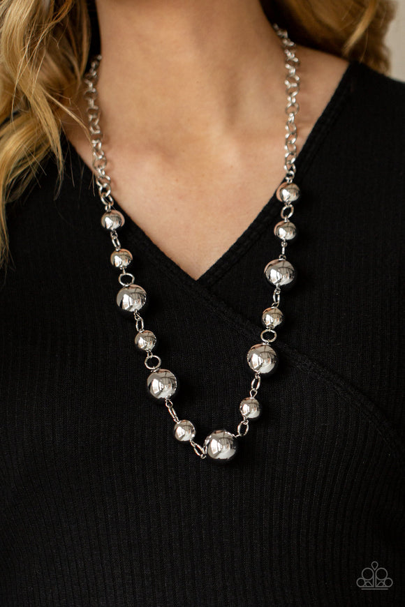 Commanding Composure - Silver Necklace – Paparazzi Accessories
