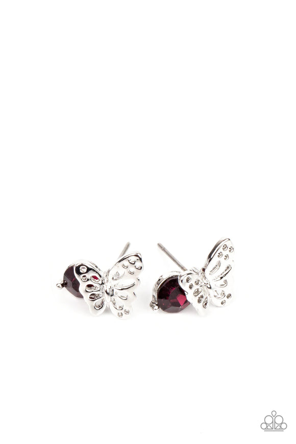 Butterfly Rhinestone - Little Diva Earrings – Paparazzi Accessories