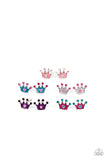 Royal Crown Little Diva Earrings - Paparazzi Accessories