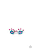 Royal Crown Little Diva Earrings - Paparazzi Accessories