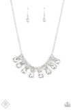 Sparkly Ever After - White Rhinestone Necklace - Paparazzi Accessories