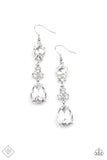 Once Upon a Twinkle - White Rhinestone Earrings – Paparazzi Accessories