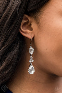 Once Upon a Twinkle - White Rhinestone Earrings – Paparazzi Accessories