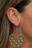 Garden Garnish - Yellow Earrings – Paparazzi Accessories
