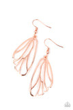 Turn Into A Butterfly - Copper Earrings – Paparazzi Accessories