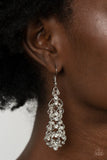 Diva Decorum - White Earrings – Paparazzi Accessories