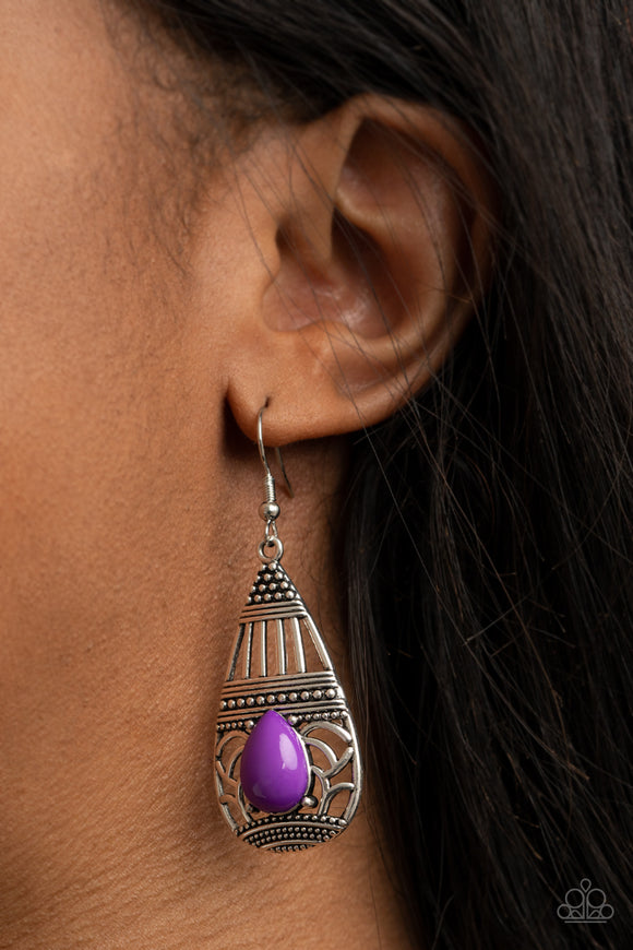 Eastern Essence - Purple Earrings – Paparazzi Accessories