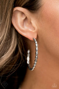 Hoop Hype - Silver Earrings – Paparazzi Accessories