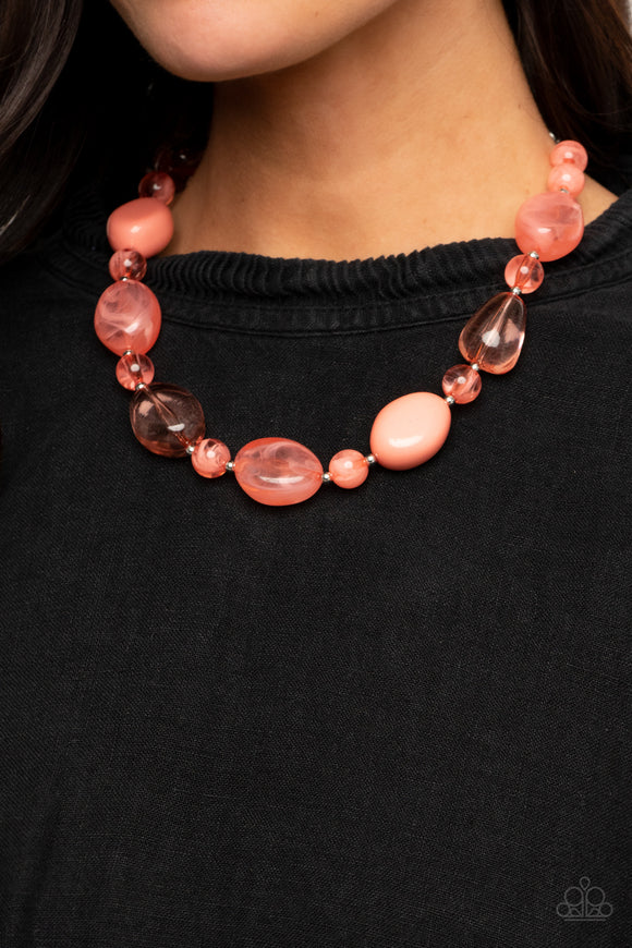 Staycation Stunner - Orange Necklace – Paparazzi Accessories