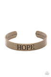Hope Makes The World Go Round - Brass Bracelet – Paparazzi Accessories