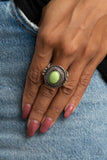BADLANDS To The Bone - Green Ring - Paparazzi Accessories