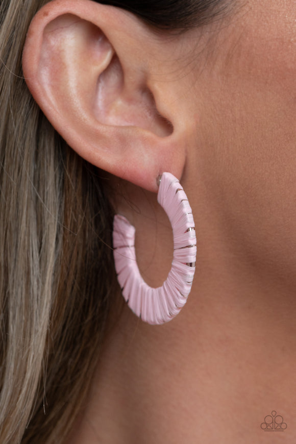 A Chance of RAINBOWS - Pink Earrings – Paparazzi Accessories