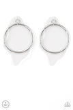 Clear The Way! - White  Earrings – Paparazzi Accessories